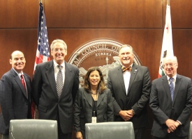 Photo: Chief Justice Tani G. Cantil-Sakauye with four presidents of California Judges Association