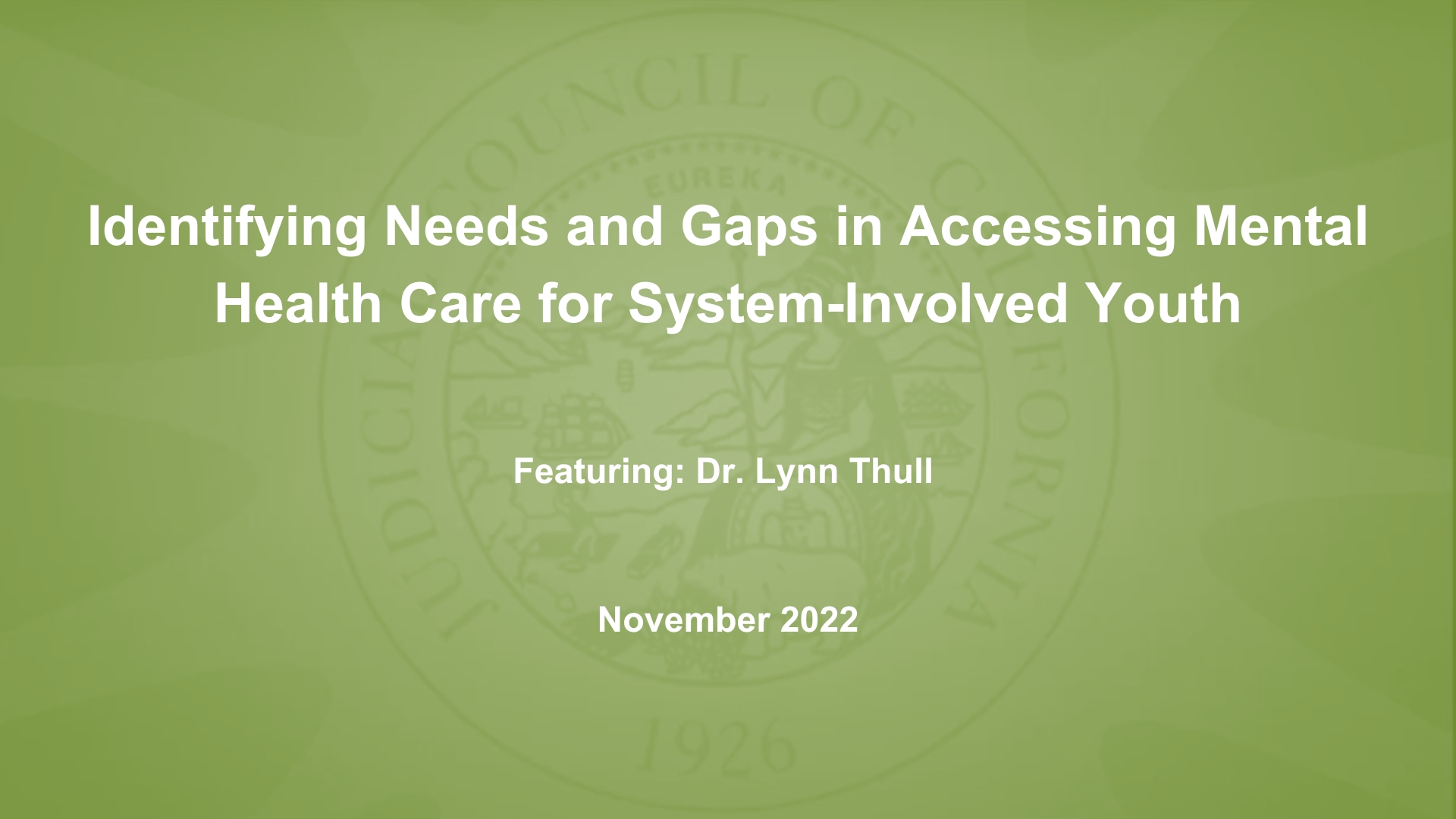 Identifying Needs and Gaps in Accessing  Mental Health Care for System-Involved Youth
