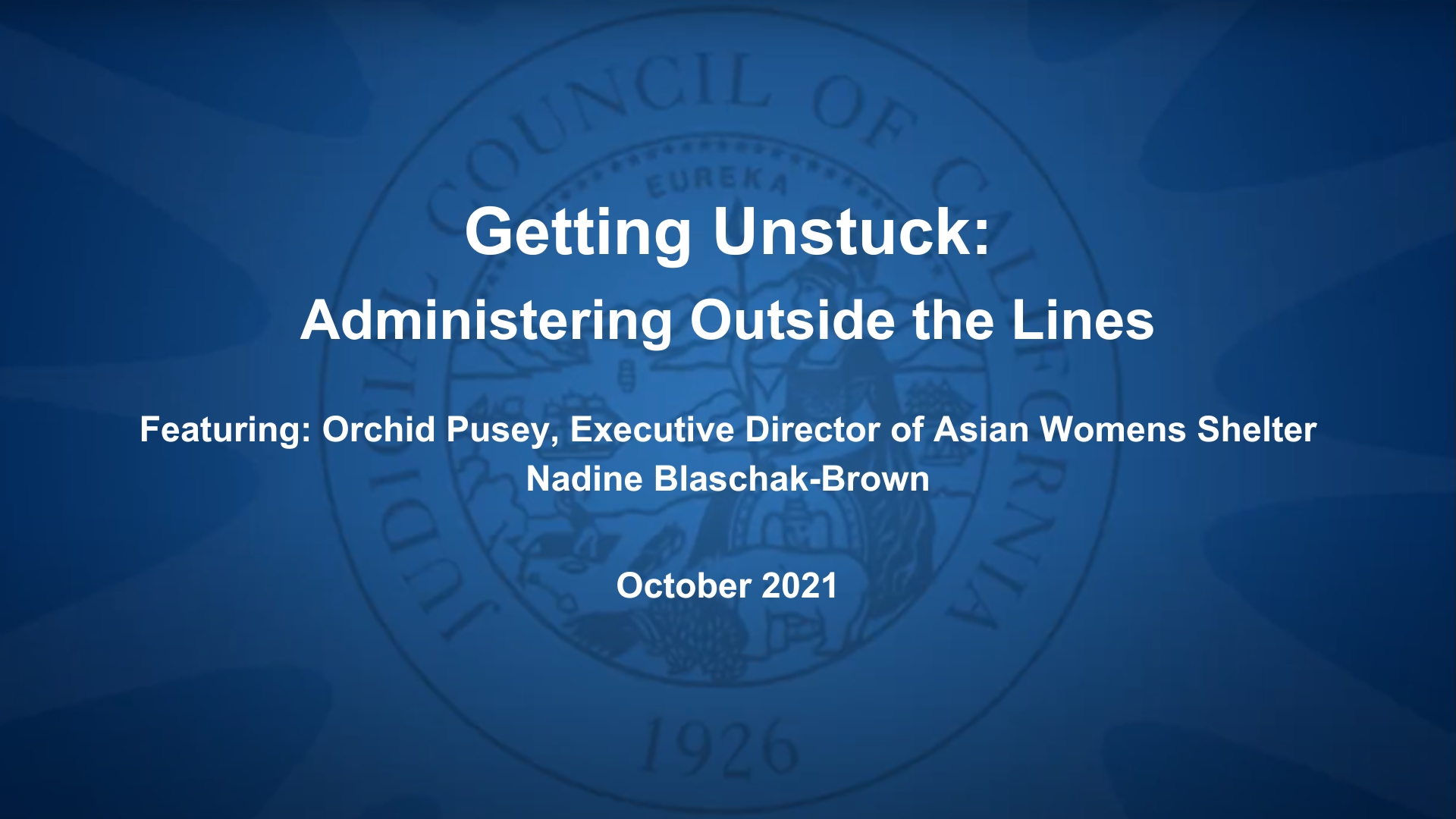 Getting Unstuck: Administering Outside the Lines