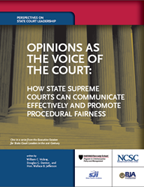 Opinions as the Voice of the Court cover