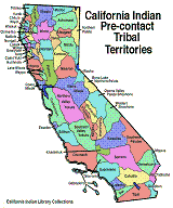 Thumbnail Map of California Indian Pre-Contract Tribal Terrotories