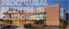 Procedural Fairness in California publication cover with title and courthouse in background